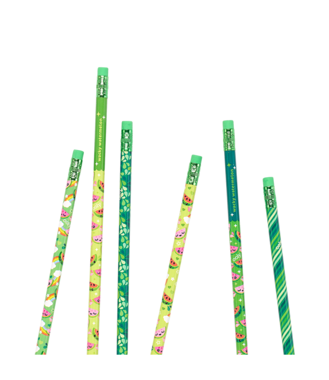 OOLY ENS. 6 CRAYONS À MINE PARFUMÉS - LIL' JUICY WATERMELON