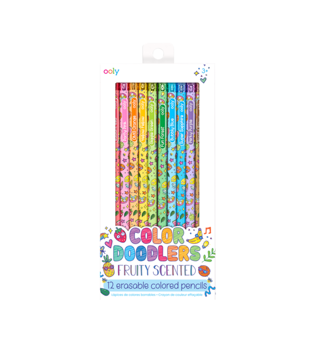 OOLY ENS. 12 CRAYONS PARFUMÉS - DOODLERS FRUITY