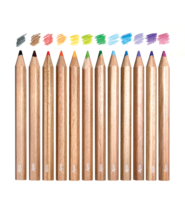 OOLY ENS. 12 MINI CRAYONS À COLORIER DRAW 'N' DOODLE - LICORNE