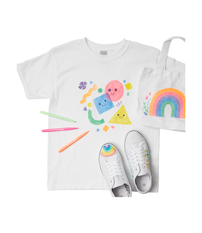 OOLY ENS. DE 6 MARQUEURS À TISSU - FABRIC DOODLERS