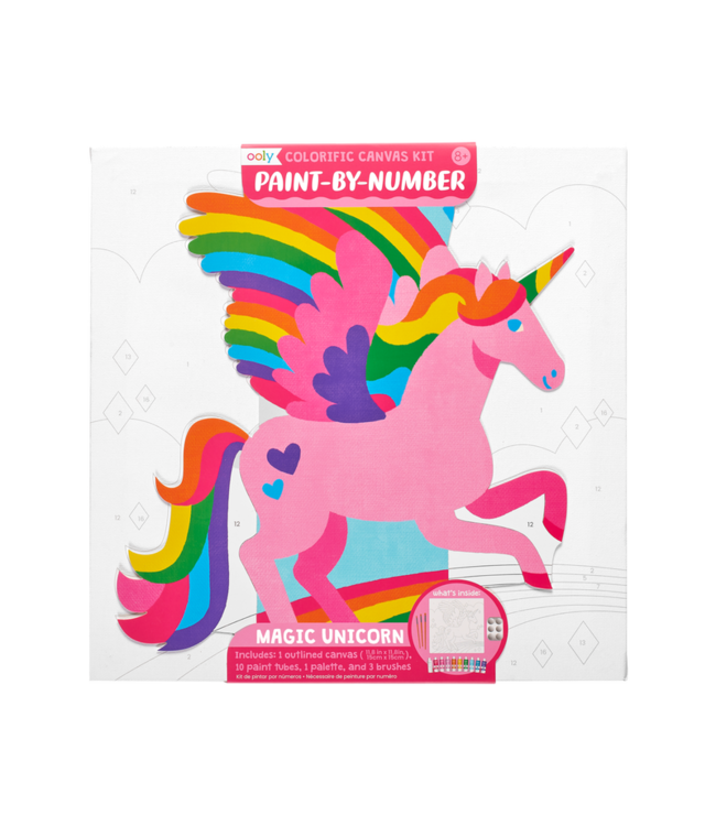 OOLY ENS. DE PEINTURE À NUMÉRO - MAGIC UNICORN