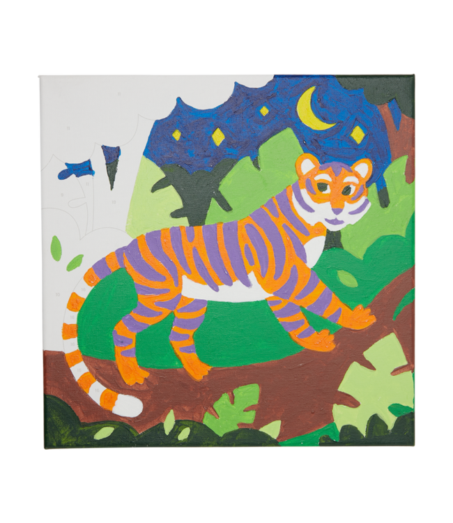 OOLY ENS. DE PEINTURE À NUMÉRO - TERRIFIC TIGER