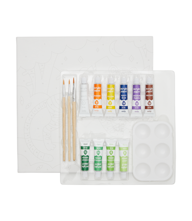 OOLY ENS. DE PEINTURE À NUMÉRO - TERRIFIC TIGER