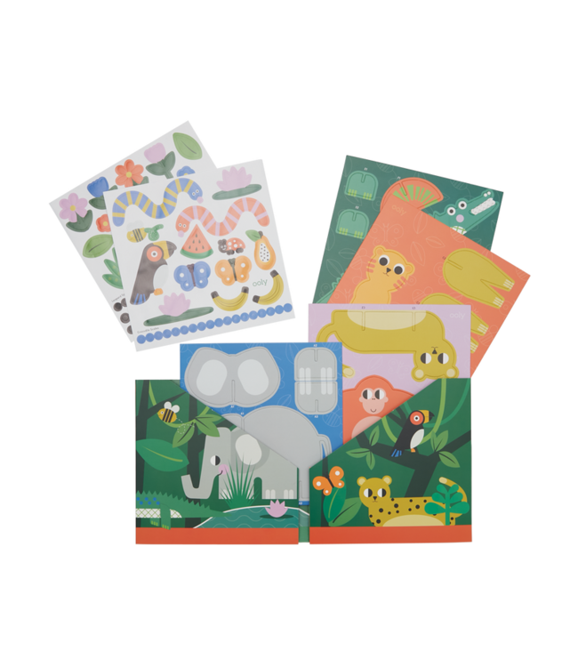 OOLY LIVRE CRÉER UNE SCÈNE D'ACTIVITÉ - INTO THE JUNGLE