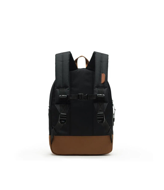 HERSCHEL SAC À DOS - BLACK & SADDLE BROWN (16L)