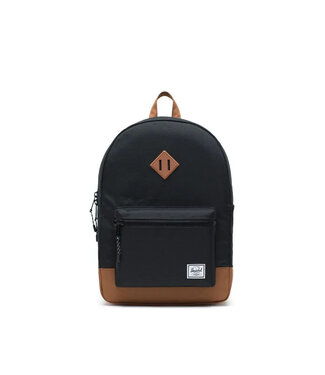 HERSCHEL SAC À DOS - BLACK & SADDLE BROWN (20L)