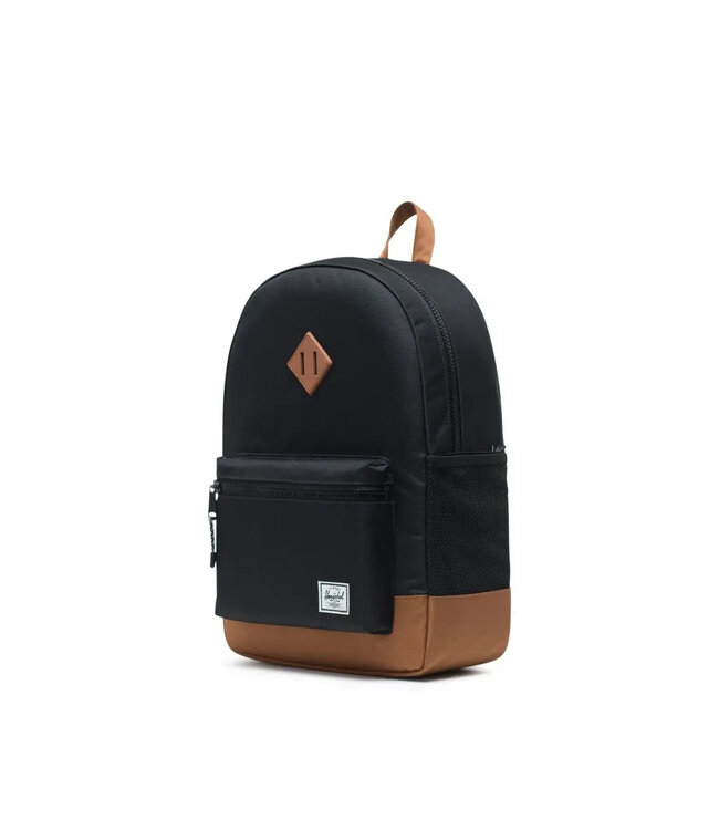 HERSCHEL SAC À DOS - BLACK & SADDLE BROWN (20L)