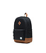 HERSCHEL SAC À DOS - BLACK & SADDLE BROWN (20L)