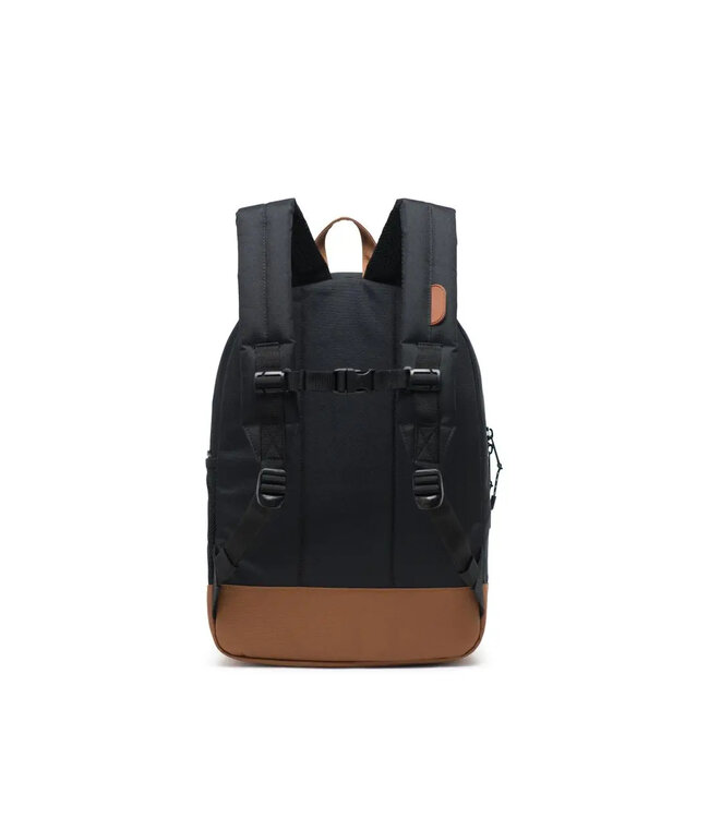 HERSCHEL SAC À DOS - BLACK & SADDLE BROWN (20L)