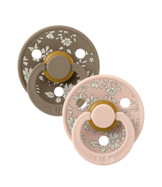 BIBS PACIFIER SUCES LIBERTY (PQT 2) - CAPEL/BLUSH MIX