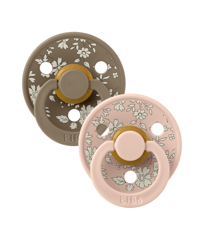 BIBS PACIFIER SUCES LIBERTY (PQT 2) - CAPEL/BLUSH MIX