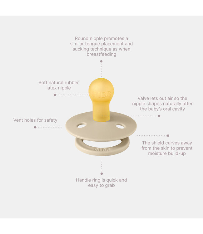 BIBS PACIFIER SUCES LIBERTY (PQT 2) - CAPEL/SAGE MIX