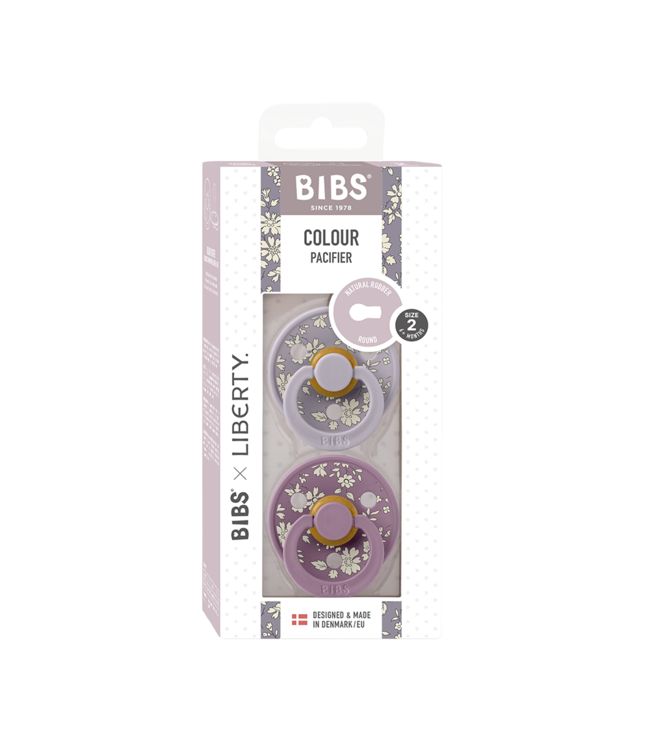 BIBS PACIFIER SUCES LIBERTY (PQT 2) - CAPEL/FOSSIL GREY MIX