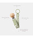 BIBS PACIFIER ATTACHE-SUCES LIBERTY - CAPEL/FOSSILY GREY