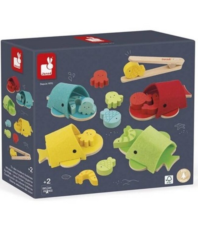 JANOD JEU DE TRI DES COULEURS - BALEINES