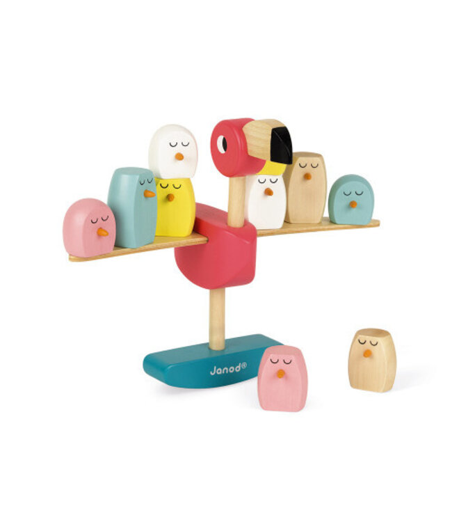 JANOD JEU D'ÉQUILIBRE - FLAMANT ROSE