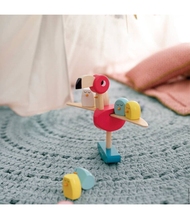 JANOD JEU D'ÉQUILIBRE - FLAMANT ROSE