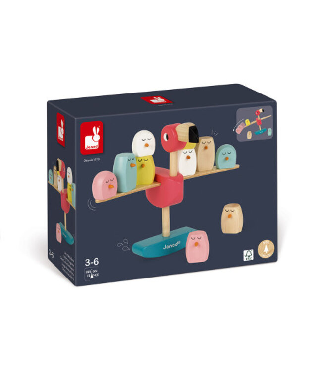 JANOD JEU D'ÉQUILIBRE - FLAMANT ROSE