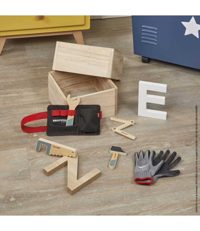 JANOD CEINTURE D'OUTILS ET GANTS - BRICO'KIDS