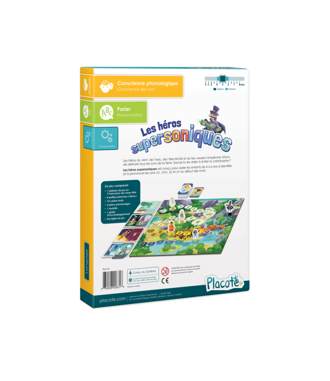 PLACOTE JEU ÉDUCATIF - LES HÉROS SUPERSONIQUES