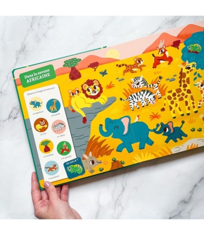 AUZOU CHERCHE ET TROUVE DES TOUT-PETITS : LA JUNGLE ET LA SAVANE