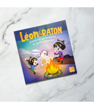 AUZOU LES AVENTURES DE LÉON LE RATON - CAMPING, GUIMAUVES ET PETITS FRISSONS