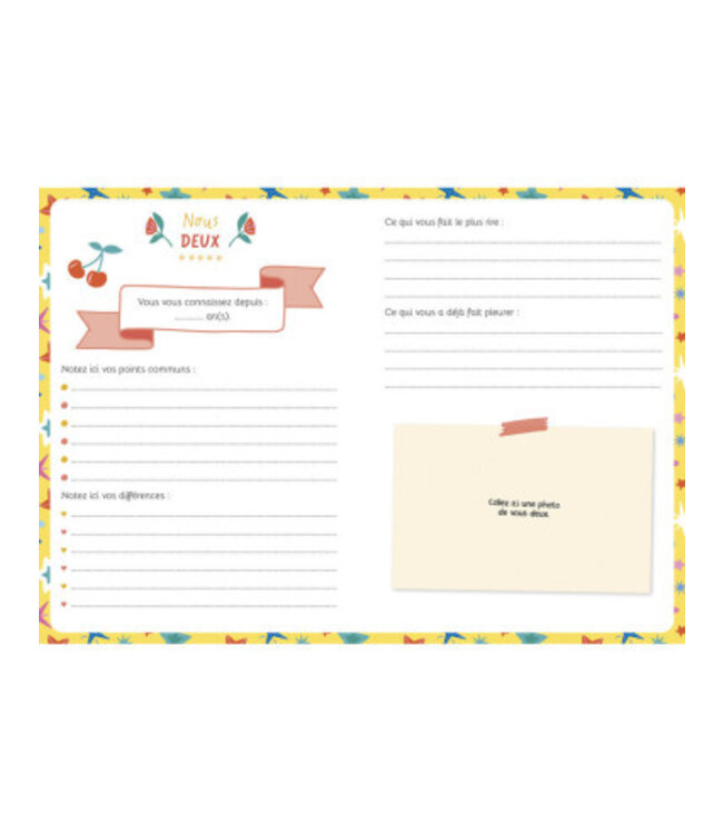 AUZOU JOURNAL INTIME - MON CARNET D'AMITIÉ