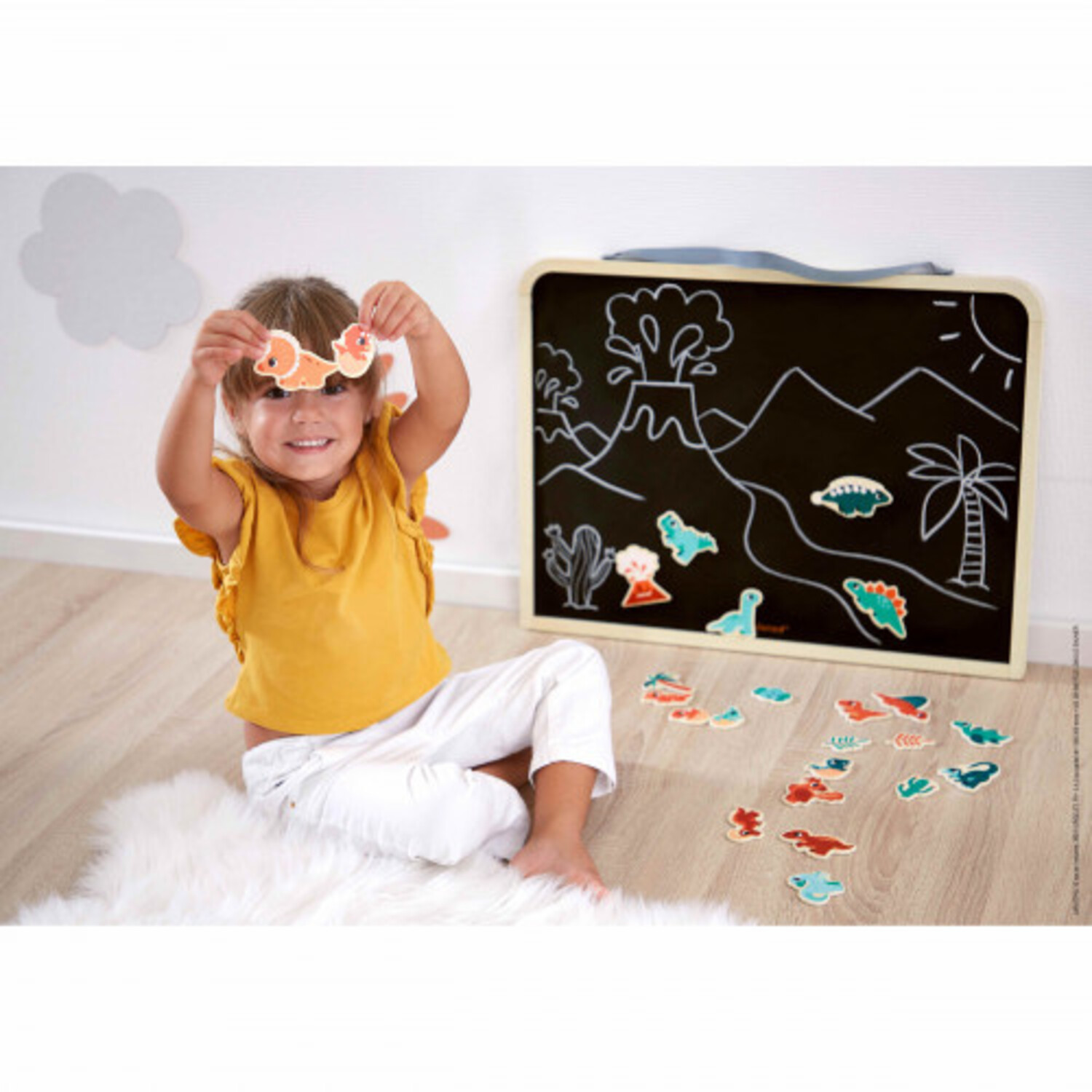 Magnets enfant - Aimants tableau enfant en bois animaux JANOD