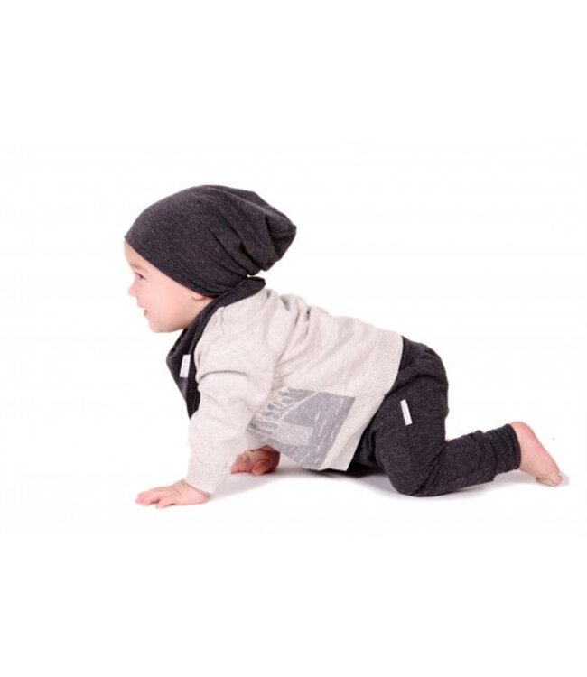 ZAK ET ZOÉ TUQUE RÉVERSIBLE - NOIR/CHARCOAL