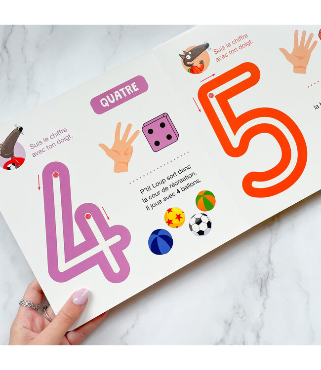 AUZOU LIVRE - J'APPRENDS AVEC P'TIT LOUP LES CHIFFRES