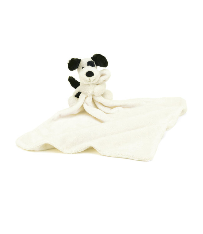 JELLYCAT DOUDOU RÉCONFORT - CHIOT NOIR & CRÈME