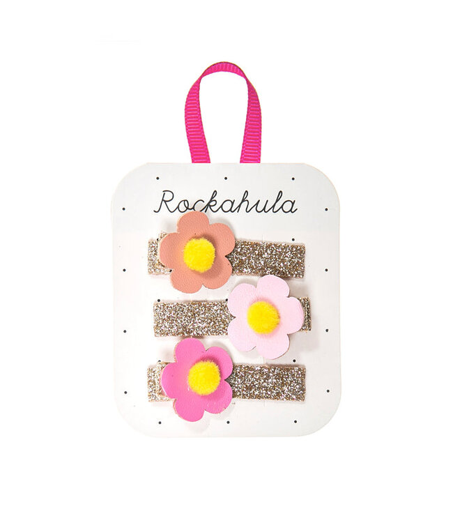ROCKAHULA ENS. 3 BARRETTES - HIPPY SHAKE FLOWER