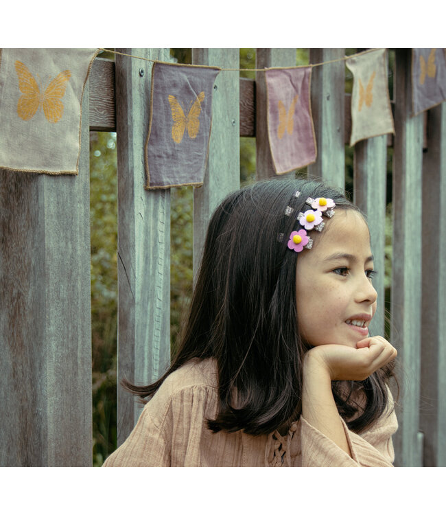 ROCKAHULA ENS. 3 BARRETTES - HIPPY SHAKE FLOWER