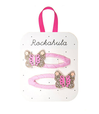 ROCKAHULA ENS. 2 BARRETTES - BRIGHT BUTTERFLY