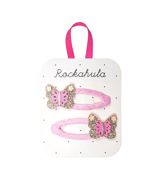 ROCKAHULA ENS. 2 BARRETTES - BRIGHT BUTTERFLY