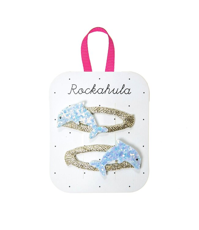 ROCKAHULA ENS. 2 BARRETTES - DOLPHIN