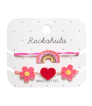 ROCKAHULA ENS. BRACELETS -HIPPY RAINBOW