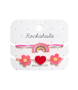 ROCKAHULA ENS. BRACELETS -HIPPY RAINBOW