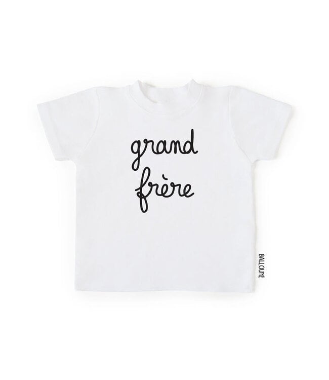 BALLOUNE DESIGN T-SHIRT GRAND FRÈRE - BLANC