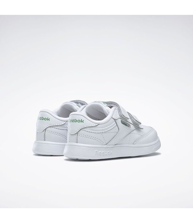 REEBOK CHAUSSURE CLUB C  2CV - WHITE/GREEN/VECTOR BLUE