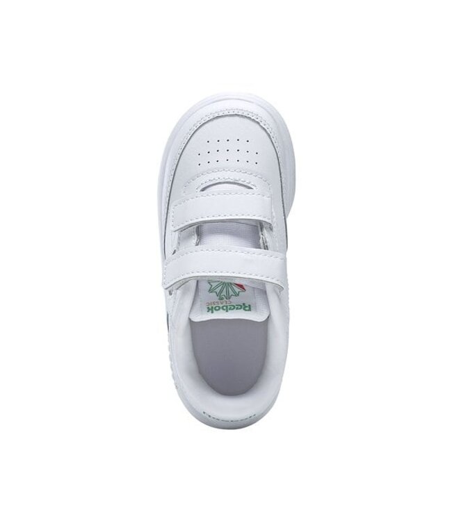 REEBOK CHAUSSURE CLUB C  2CV - WHITE/GREEN/VECTOR BLUE