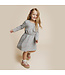 MILES THE LABEL ROBE - GRISE A RUBAN ROSE