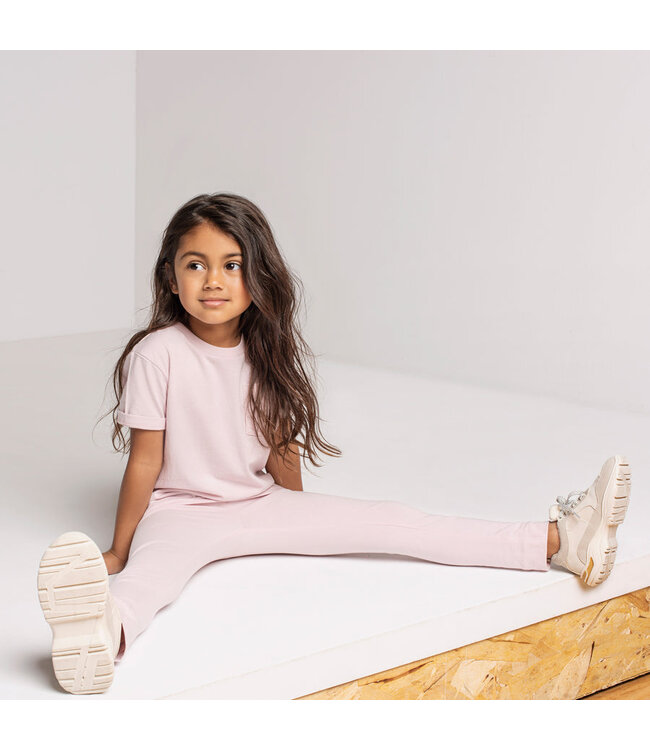 MILES THE LABEL PANTALON - LEGGING BASIC ROSE PÂLE