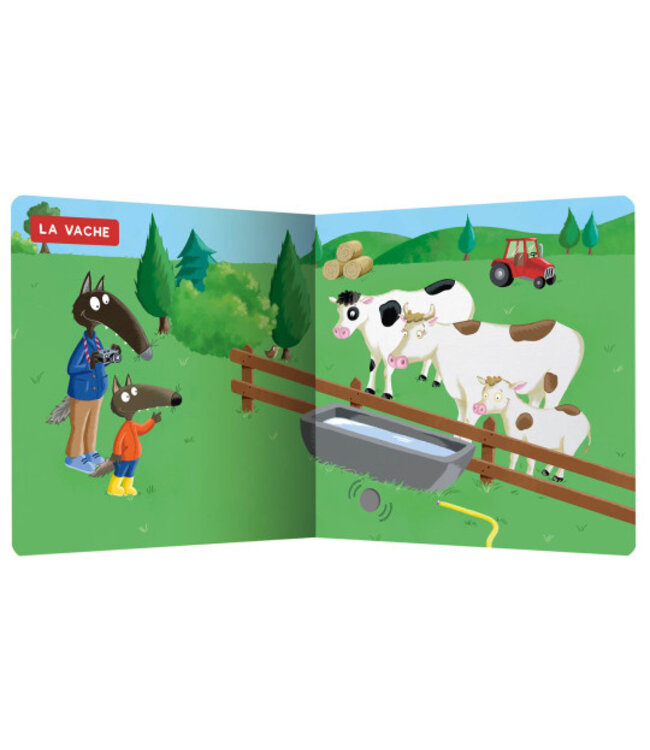 AUZOU LIVRE SONORE - LES ANIMAUX DE LA FERME AVEC P'TIT LOUP