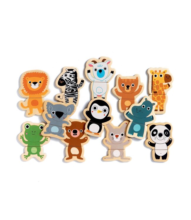 DJECO JEU MAGNÉTIC'S COUCOU - ANIMAUX SAFARI