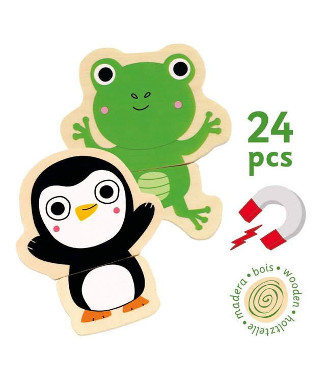 DJECO JEU MAGNÉTIC'S COUCOU - ANIMAUX SAFARI