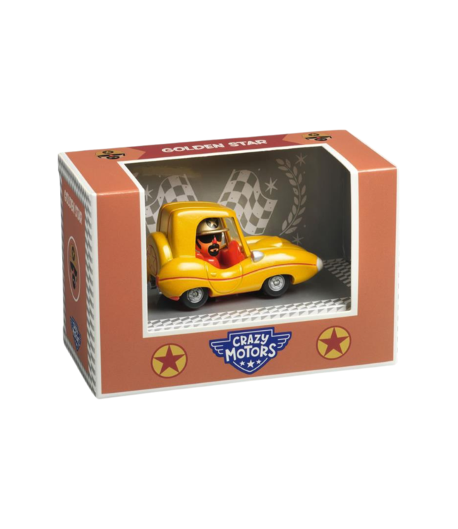 DJECO VOITURE CRAZY MOTORS - GOLDEN STAR