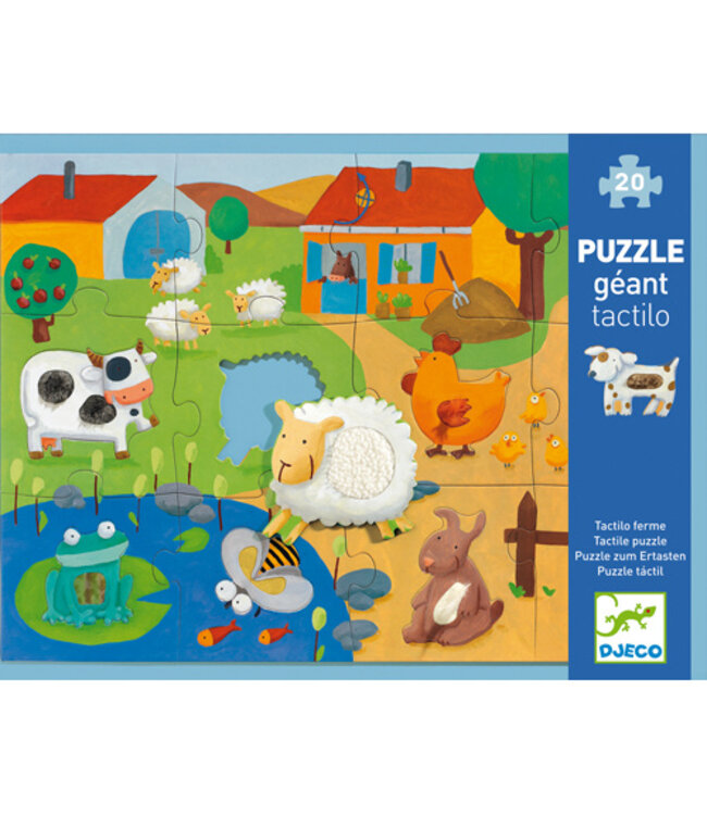 DJECO PUZZLE GÉANT - TACTILOFERME