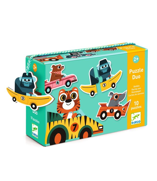 DJECO PUZZLE DUO - BOLIDES