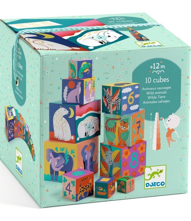 DJECO CUBES - ANIMAUX SAUVAGES